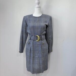 Vintage Plaid Mini Dress
